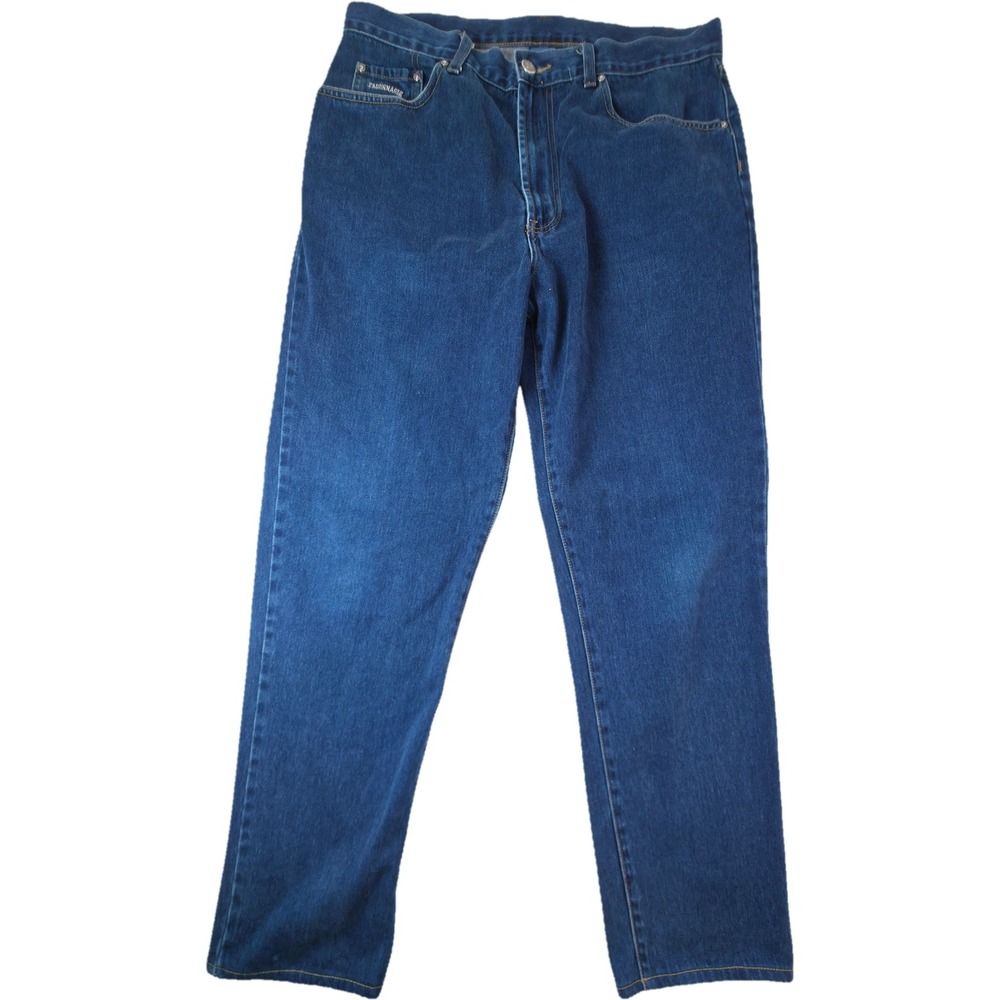 Faconnable Jeans Mens 36 Blue Straight Leg Denim Excellent